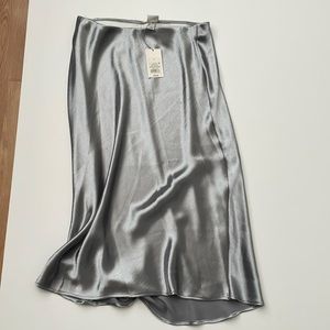 Silver maxi skirt NWT A new Day L